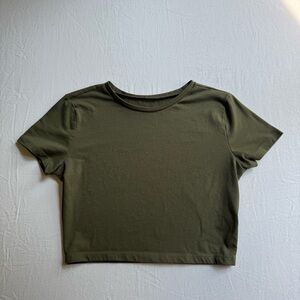 Wild Fable Army Green Crop Top